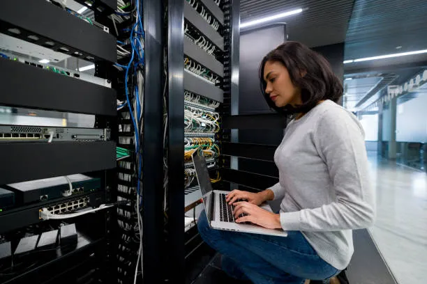Server repair service illustration
