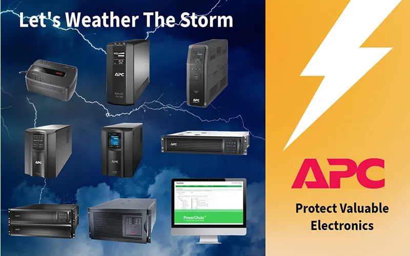 APC UPS showing various models