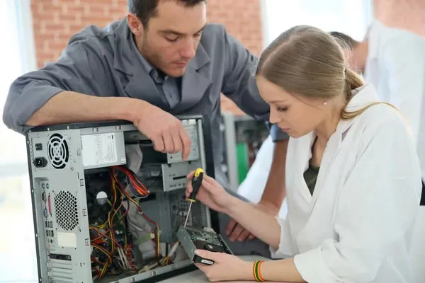 Computer repair service illustration